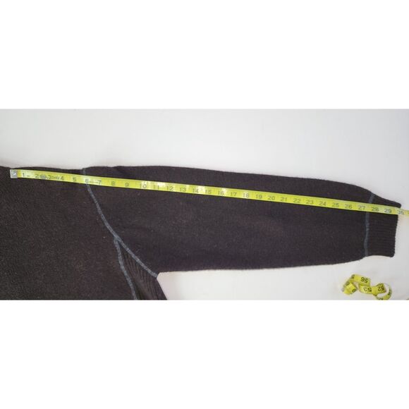 Belmondi Made in Italy Brown Wool Blend Full Zip Cardigan Sweater - Picture 5 of 8